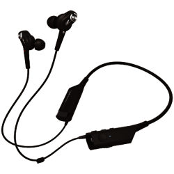 Audio-Technica ATH-ANC40BT QuietPoint Bluetooth Active Noise-Cancelling In-Ear Headphones With Protective Pouch